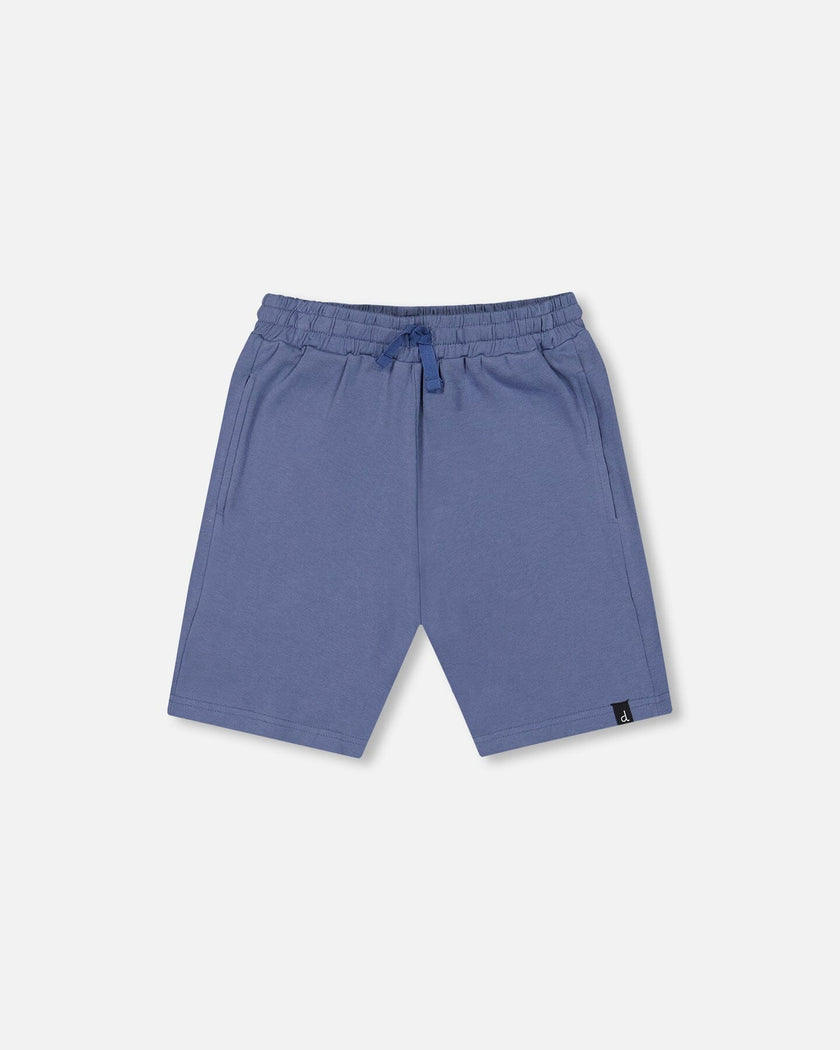 Organic Cotton Jersey Shorts Blue