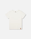 Organic Cotton Jersey T-Shirt Solid Off White