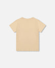 Organic Cotton Jersey T-Shirt Solid Beige