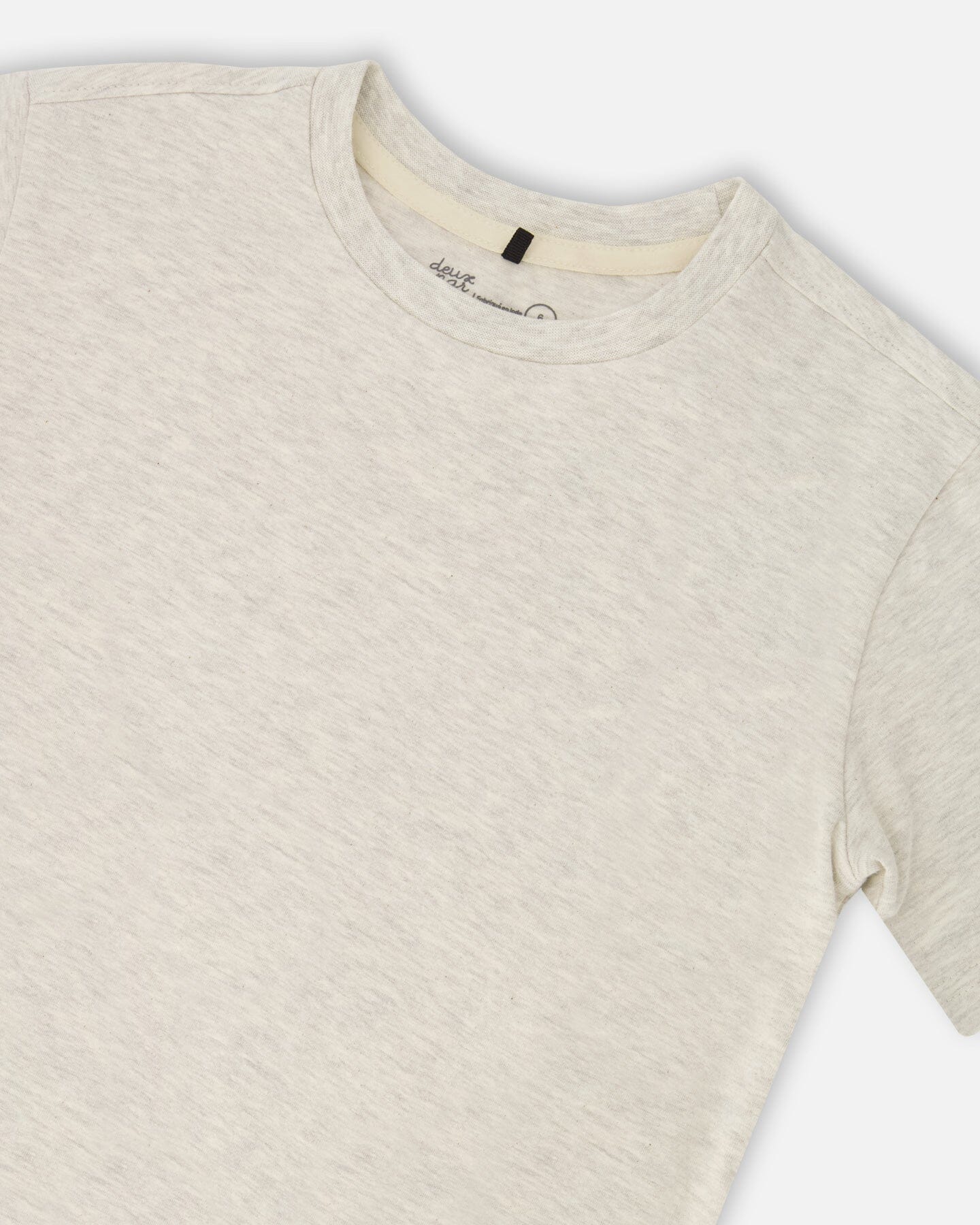 Organic Cotton Jersey T-Shirt Solid Heather Grey