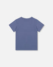 Organic Cotton Jersey T-Shirt Solid Blue