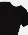 Organic Cotton Jersey T-Shirt Solid Black