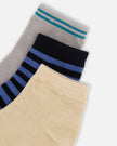 Socks (3 Pairs) Set Striped Blue And Black