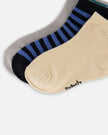 Socks (3 Pairs) Set Striped Blue And Black