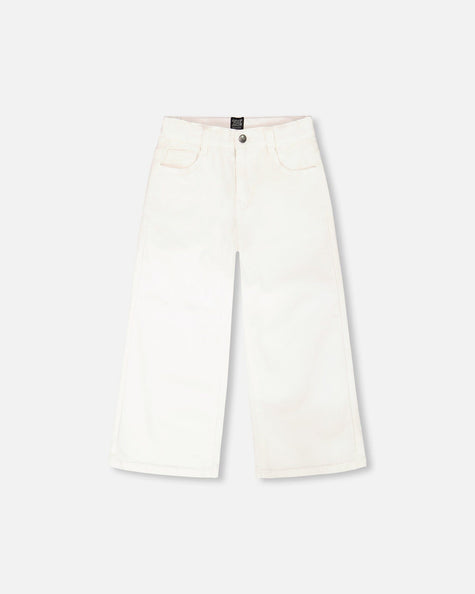 Wide Leg Jeans White