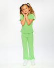 Crinkle Jersey Leggings Mint Green