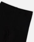 Rib Biker Leggings Black