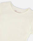 Crinkle Jersey T-Shirt Off White