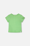Crinkle Jersey T-Shirt Mint Green