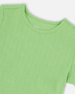 Crinkle Jersey T-Shirt Mint Green