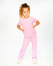 Crinkle Jersey T-Shirt Pink