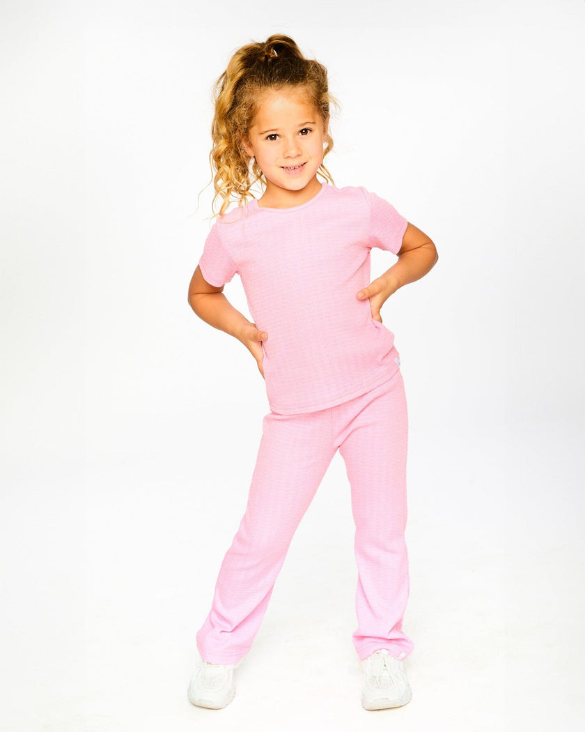 Crinkle Jersey T-Shirt Pink