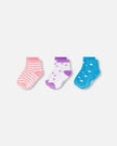 Socks (3 Pairs) Striped Pink