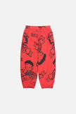 40Th Anniversary Printed Poplin Pant Poppy Red