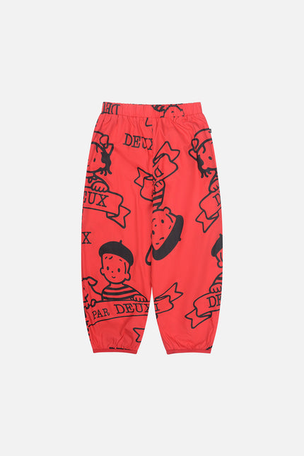 40Th Anniversary Printed Poplin Pant Poppy Red
