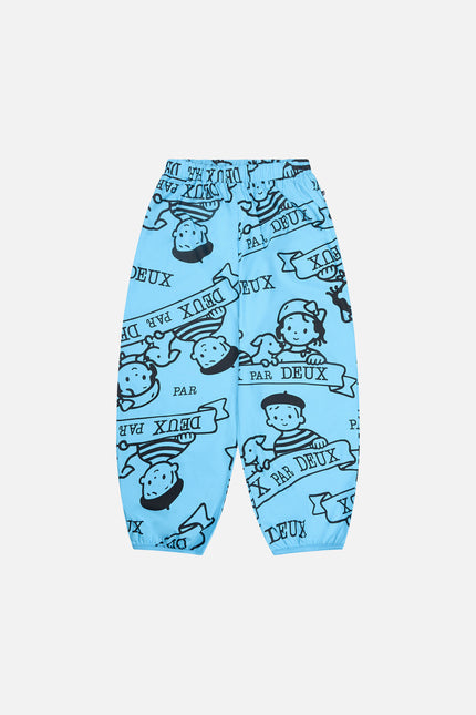 40th Anniversary Adult Printed Poplin Pant Sky Blue