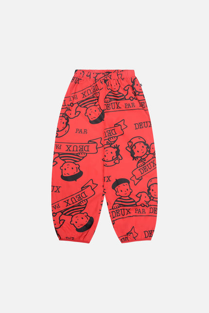 40th Anniversary Adult Printed Poplin Pant Poppy Red