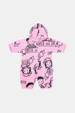 40Th Anniversary Printed Jersey One-Piece Soft Pink