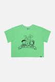 Adult 40th Anniversary Graphic Boxy T-Shirt Green