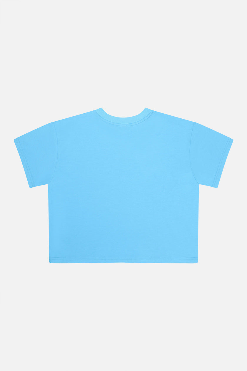 Adult 40Th Anniversary Graphic Boxy T-Shirt Sky Blue