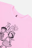 Adult 40Th Anniversary Graphic Boxy T-Shirt Soft Pink