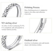 925 Sterling Silver Vintage Embossed Floral Ring