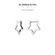 925 Sterling Silver Starlike Earrings - Minimalist Star Shape Ear Buckle for Women - Fashion jewelry SCE1136