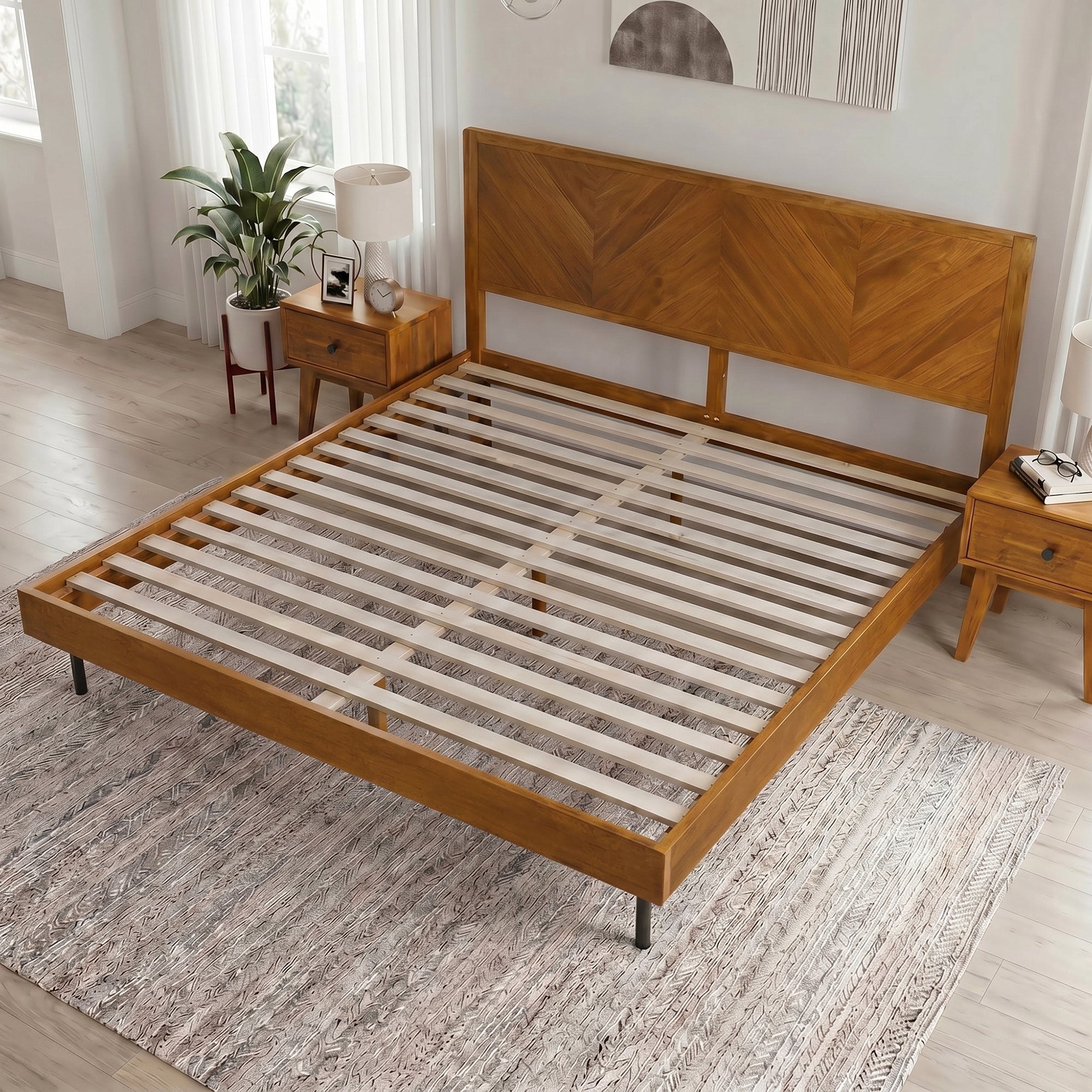 Alander Solid Wood Bed Frame