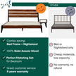 Emery Solid Wood Bed Frame