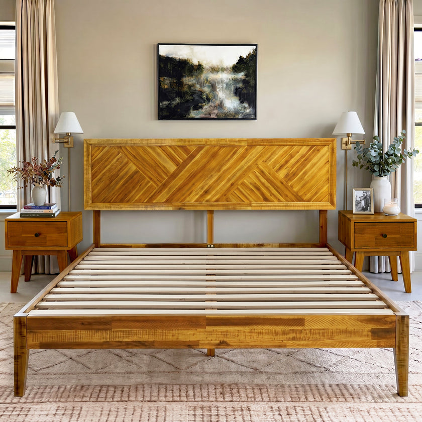 Sierra Deluxe Solid Wood Bed Frame