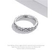 925 Sterling Silver Vintage Embossed Floral Ring