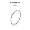 925 Sterling Silver Braided Texture Twisted Eternity Band Stackable Rings - Fine Jewelry