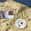 Wild Whimsy 600 TC Floral Cotton Duvet Set - Olive Green