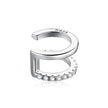 925 Sterling Silver Ear Cuff - Elegant Gold Color Clip Earrings For Women