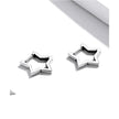 925 Sterling Silver Starlike Earrings - Minimalist Star Shape Ear Buckle for Women - Fashion jewelry SCE1136