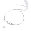 The Endless Summer 925 Sterling Silver Infinity Anklet