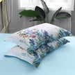 Wild Whimsy 600 TC Floral Cotton Duvet Set - White/Aqua