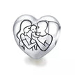 925 Sterling Silver Maternal Love Charm Diy - Touching Baby Feet Pendant For Bracelet