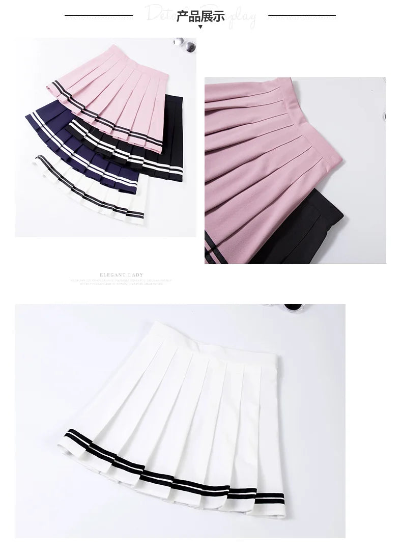 Flirty Pleated Mini Skirt – Sexy Korean Harajuku Tennis Skirt for Sport & Play