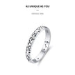 925 Sterling Silver Vintage Embossed Floral Ring