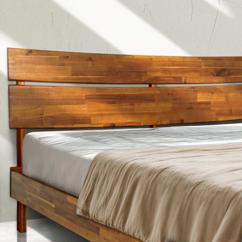 Aurora Solid Wood Bed Frame