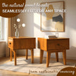 Sofia 1-Drawer Solid Wood Nightstand