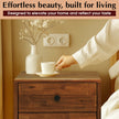 Silvia 2-Drawer Solid Wood Nightstand