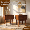 Sofia 1-Drawer Solid Wood Nightstand