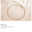 925 Sterling Silver Gold Cable Chain Bracelet