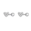 925 Sterling Silver Star And Butterfly Stud Earrings - Delicate And Fine Jewelry