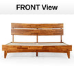 Aurora Solid Wood Bed Frame