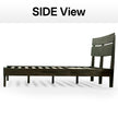 Aurora Solid Wood Bed Frame
