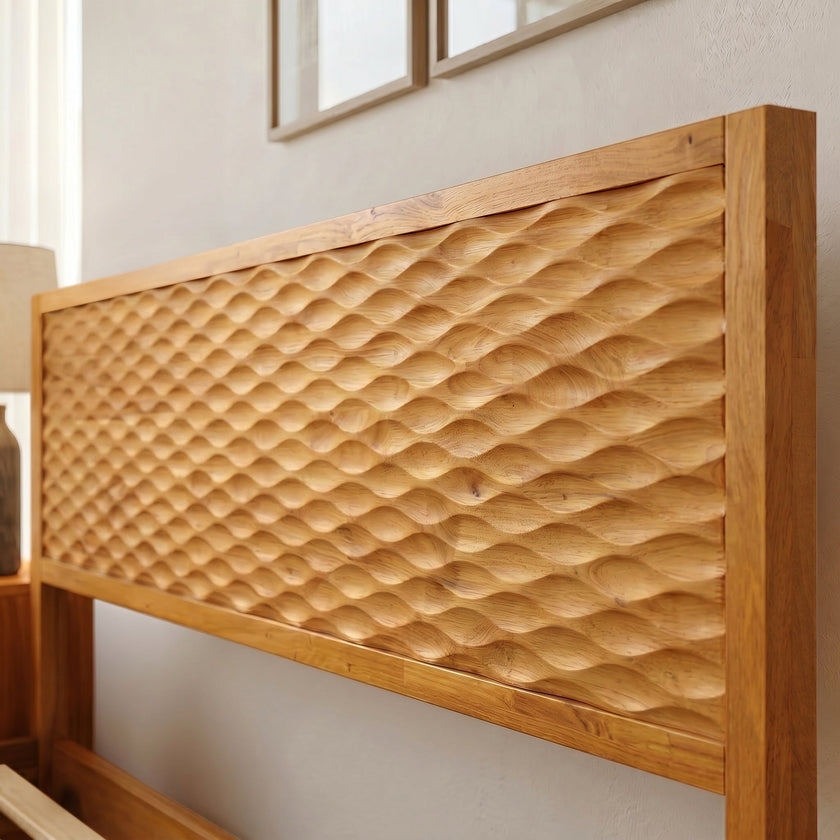 Elara Solid Wood Bed Frame