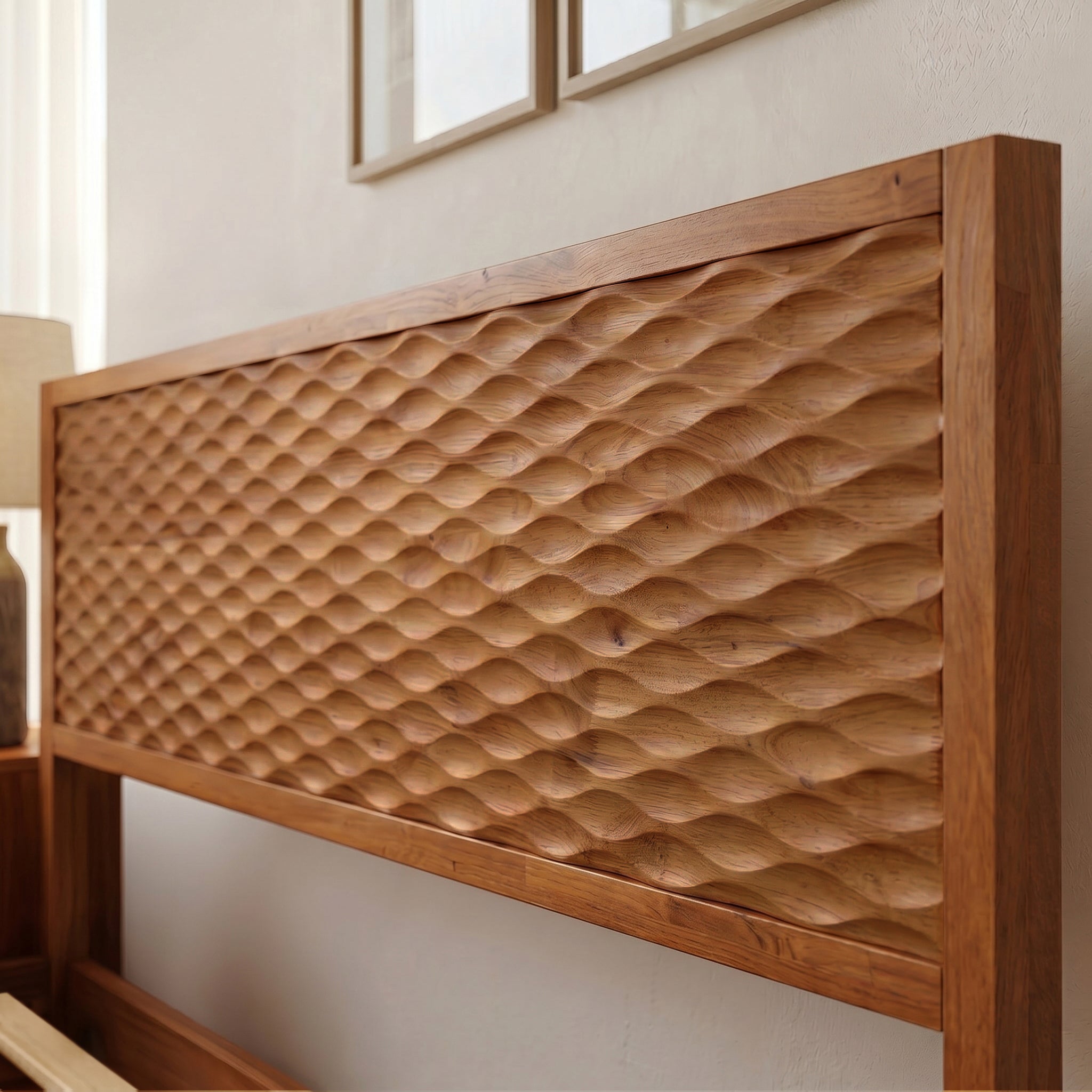 Elara Solid Wood Bed Frame
